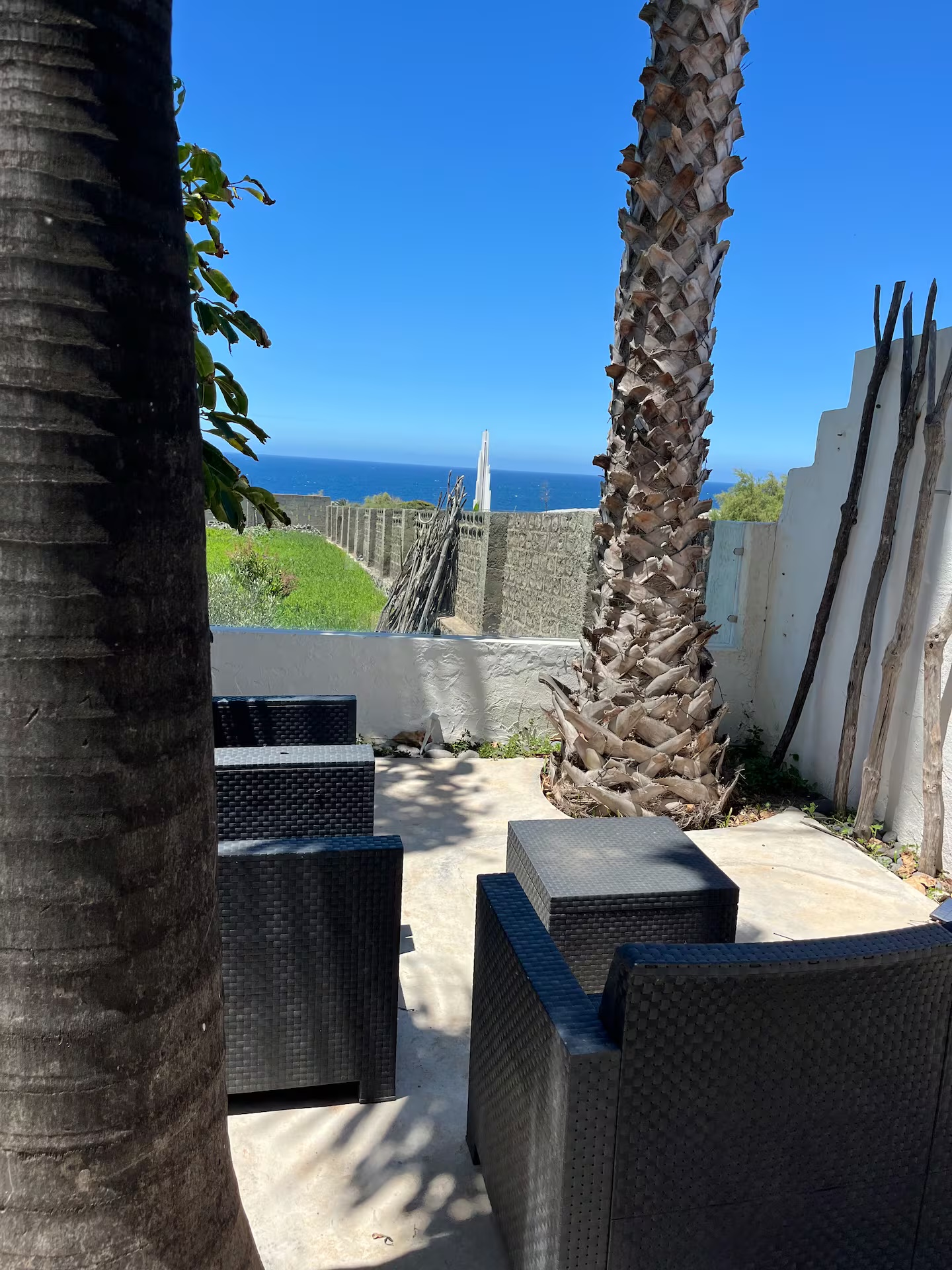 Terraza con vistas al mar